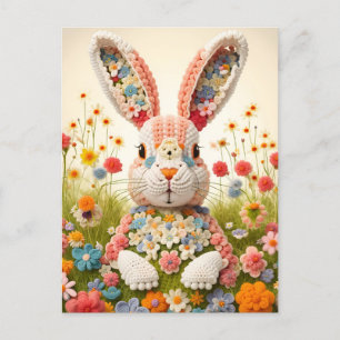 Crochet Rabbit, vykort för postkorsning