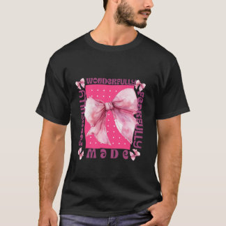 Crochet Rosa Bow Bible Verse Jesus Coquette Kristu T Shirt