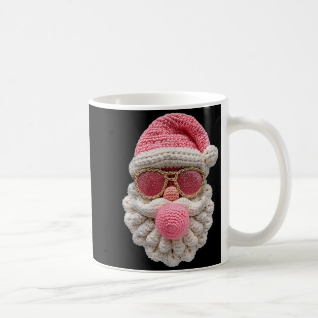 Crochet Santa Blowing Bubble Gum Christmas Girly K Kaffemugg (Höger)