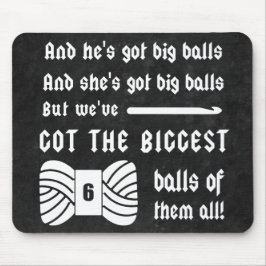 Crochet ・ Stora Bollarna Mörken för garnbåtar Musmatta