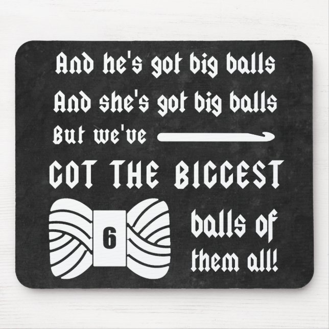 Crochet ・ Stora Bollarna Mörken för garnbåtar Musmatta (Framsidan)