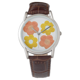 Crochet-Style Floral - Handmade Look Armbandsur