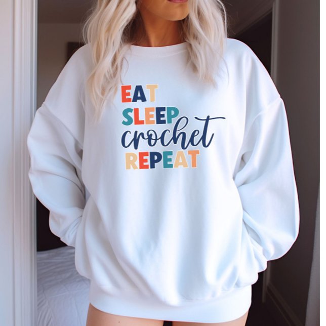 Crochet Sweatshirt Gift for Crocheter T Shirt (Skapare uppladdad)