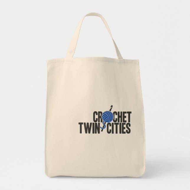 Crochet Twin Cities Shopper Bag Tygkasse (Framsidan)