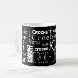 CROCHET! Typografi Kaffemugg