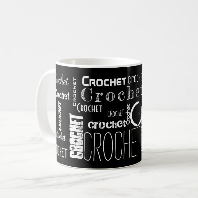 CROCHET! Typografi Kaffemugg (Framsida vänster)