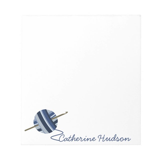 Crochet Yarn Anteckningsblock Personlig (Framsida)