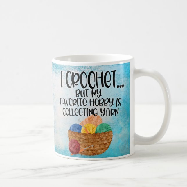 Crochet Yarn Design Coffee Mugg Kopp (Höger)