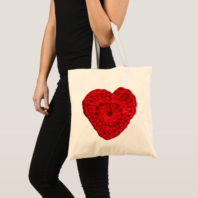 Crochet Yarn Heart ・ Handgjorda båtar Tygkasse (Framsida (produkt))