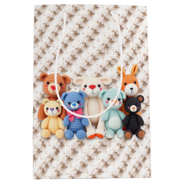 Crocheted Stuffed Animals Blue and Yellow (Framsidan)