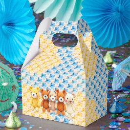 Crocheted Stuffed Animals Blue and Yellow Presentaskar