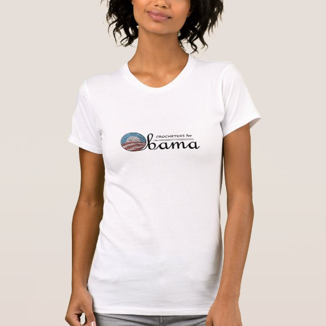Crocheters för den Obama T-tröja #1 Tröja (Framsida)