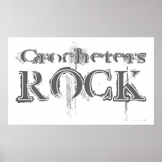 Crocheters Sten Poster (Framsidan)