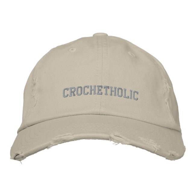 Crochetholic Crochet Gift Embroidered Baseball Hat Broderad Keps (Framsida)