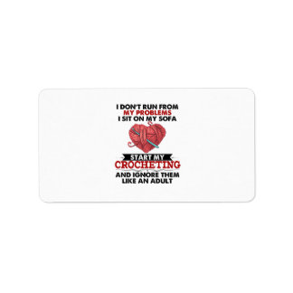 Crocheting Adressetikett