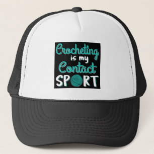Crocheting är min kontaktsport keps
