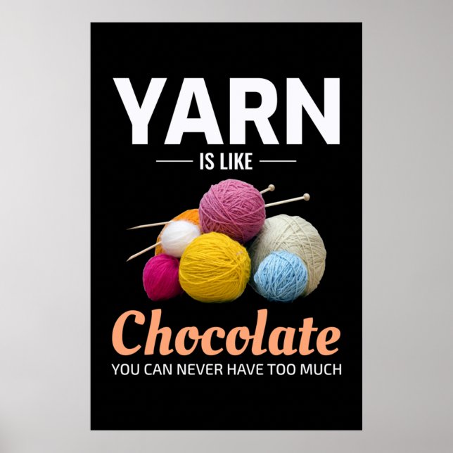 Crocheting Crochet Chocolate Knitting Crochet Poster (Framsidan)