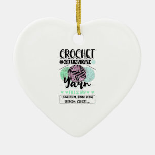 Crocheting - Crochet fyller mina dagar Julgransprydnad Keramik