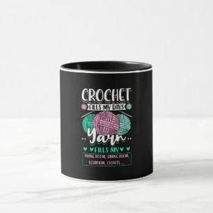 Crocheting - Crochet fyller mina dagar Mugg