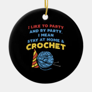 Crocheting Crochet-garn Julgransprydnad Keramik