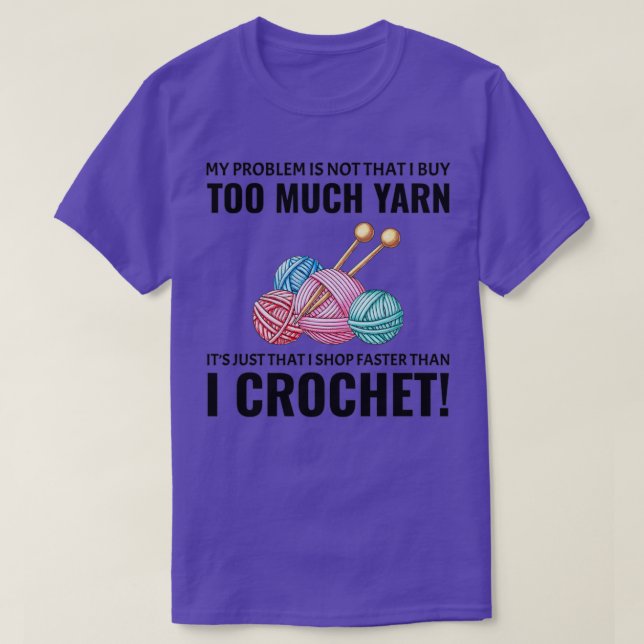 Crocheting Crochet Knitting Crocheter Funny T Shirt (Design framsida)