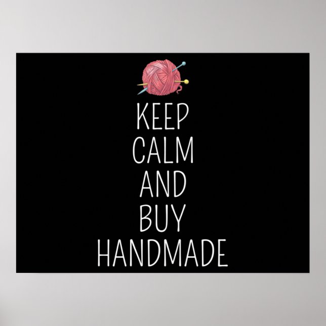 Crocheting Crochet Knitting Crocheter Yarn Poster (Framsidan)