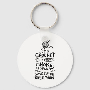 Crocheting Crochet Wool Nyckelring