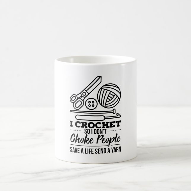 Crocheting Crocheter Yarn Kaffemugg (Center)