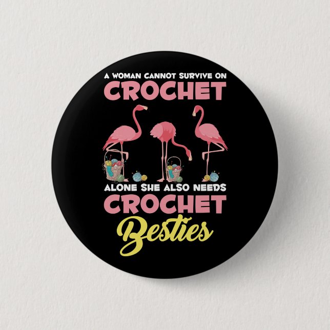 Crocheting Flamingo Craiting Crochet Friends Yarn Knapp (Framsida)