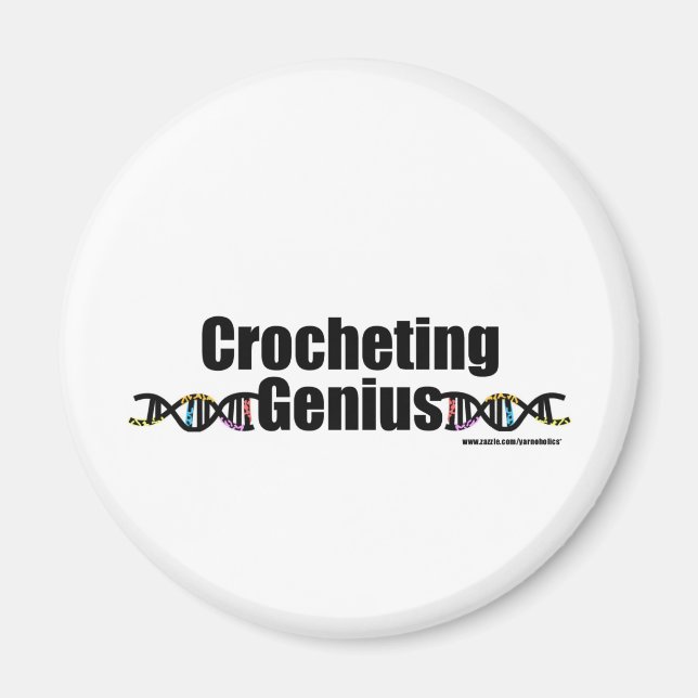 Crocheting Genius DNA Merchandise Magnet (Framsidan)