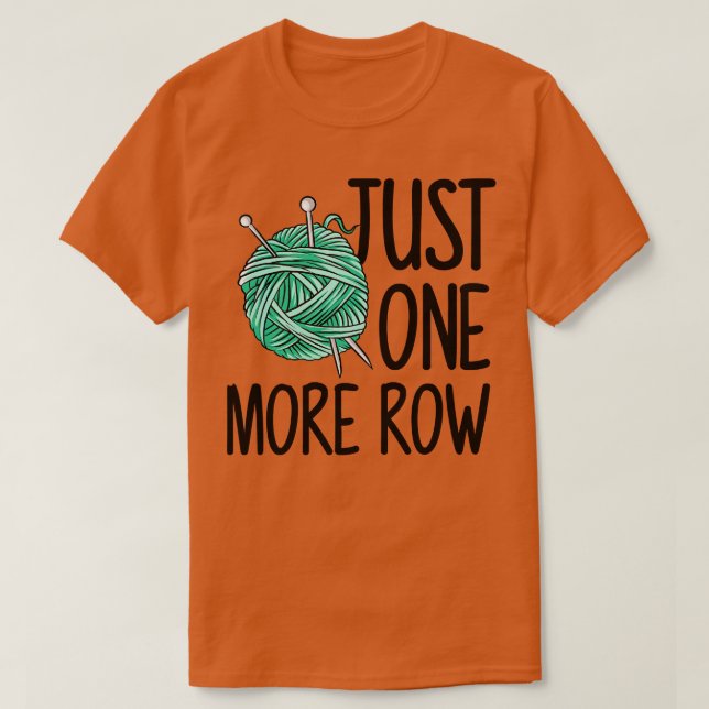 Crocheting Knitting 6 T Shirt (Design framsida)