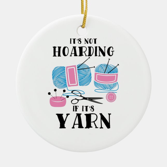 Crocheting Knitting Gifts Julgransprydnad Keramik (Framsidan)