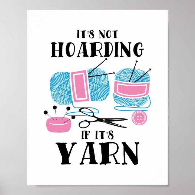 Crocheting Knitting Gifts Poster (Framsidan)