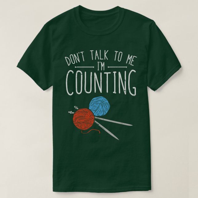Crocheting Knitting Gifts T Shirt (Design framsida)