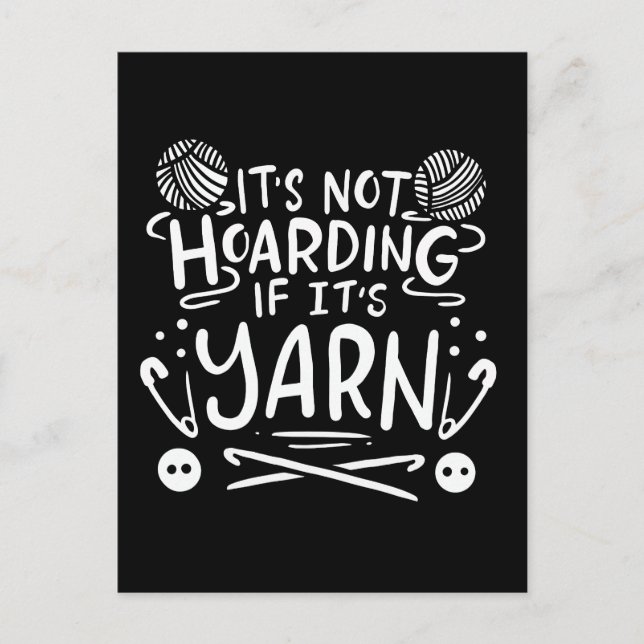 Crocheting Knitting Gifts Vykort (Framsida)