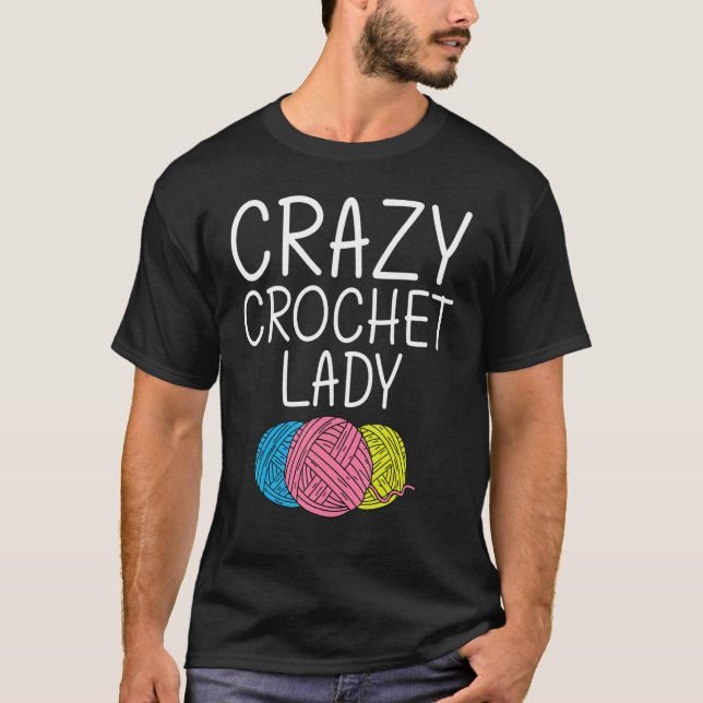 Crocheting Knitting Quilting Sewing Women Girls 1 T Shirt (Framsida)