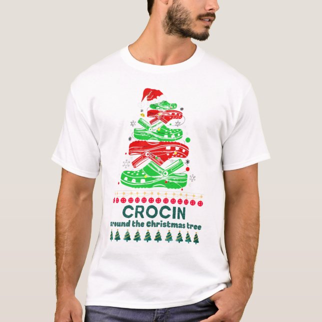 Crocin around the Christmas tree Classic T-Shirt (Framsida)