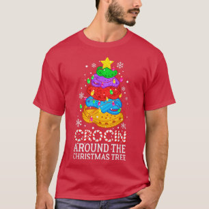Crocin runt Julgran Funny Julafton Pajama T Shirt