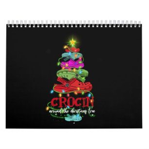 Crocin runt Julgran-gåvan Kalender