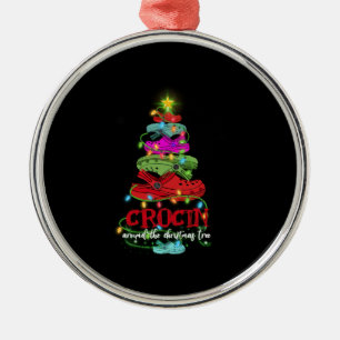 Crocin runt Julgran-giftet Julgransprydnad Metall