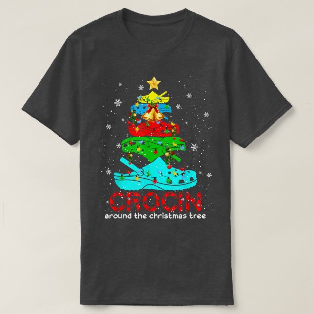 Crocin runt Julgran T Shirt (Design framsida)