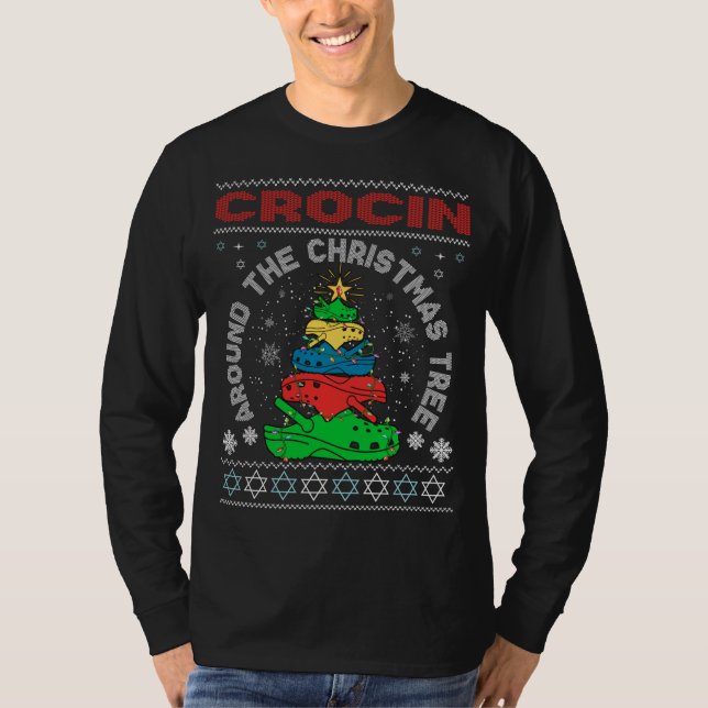 Crocin runt Julgran T Shirt (Framsida)