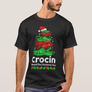 Crocin runt Julgran T Shirt