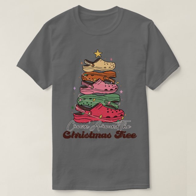 Crocin runt Julgran T Shirt (Design framsida)
