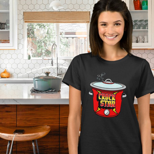 Crock Star Crock Pot Cooking T Shirt (Crock Star Collection - T Shirt)