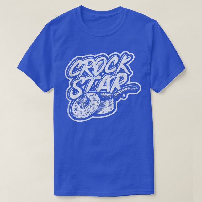 CROCK STAR  Kitchen Food Cooking, Grilling and Bak T Shirt (Design framsida)
