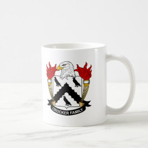 Crocker familjvapensköld kaffemugg