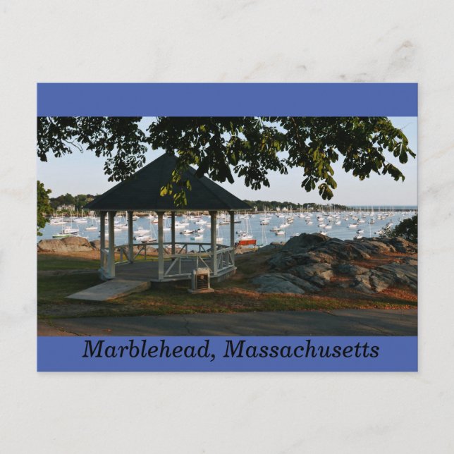 Crocker Park, marblehead Massachusetts Postcard Vykort (Framsida)