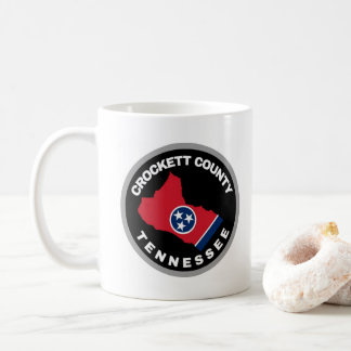 Crockett County-emblem kaffe kopp