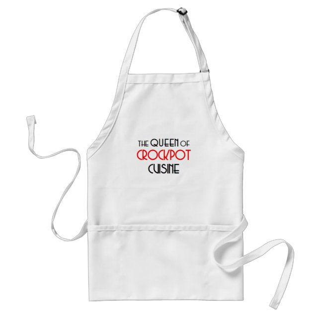 crockpot cooking queen förkläde (Framsidan)